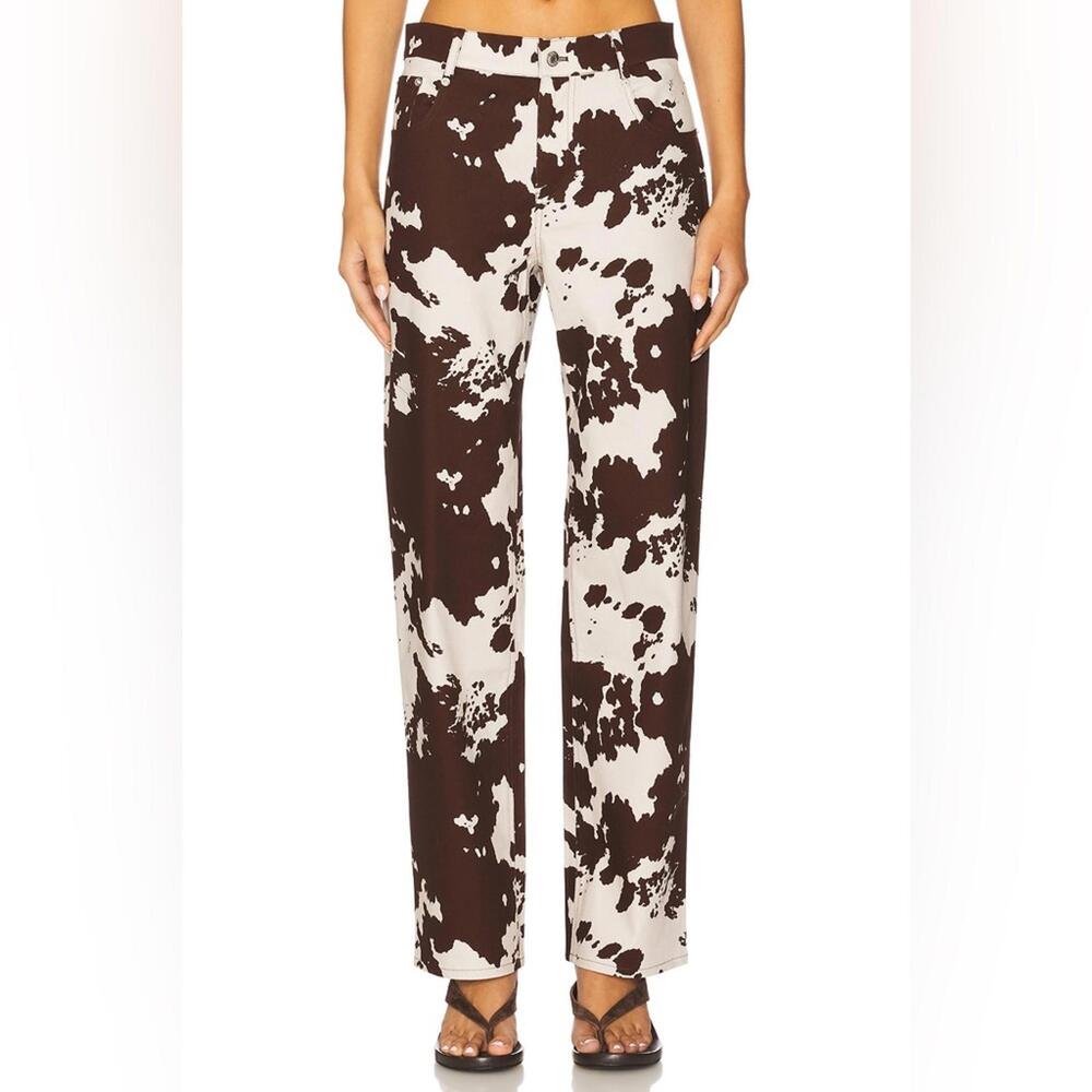 NWT MIAOU x Revolve | SZ M | Coastal Cowgirl Mid Rise Straight Leg Jeans Pants - Picture 3 of 11